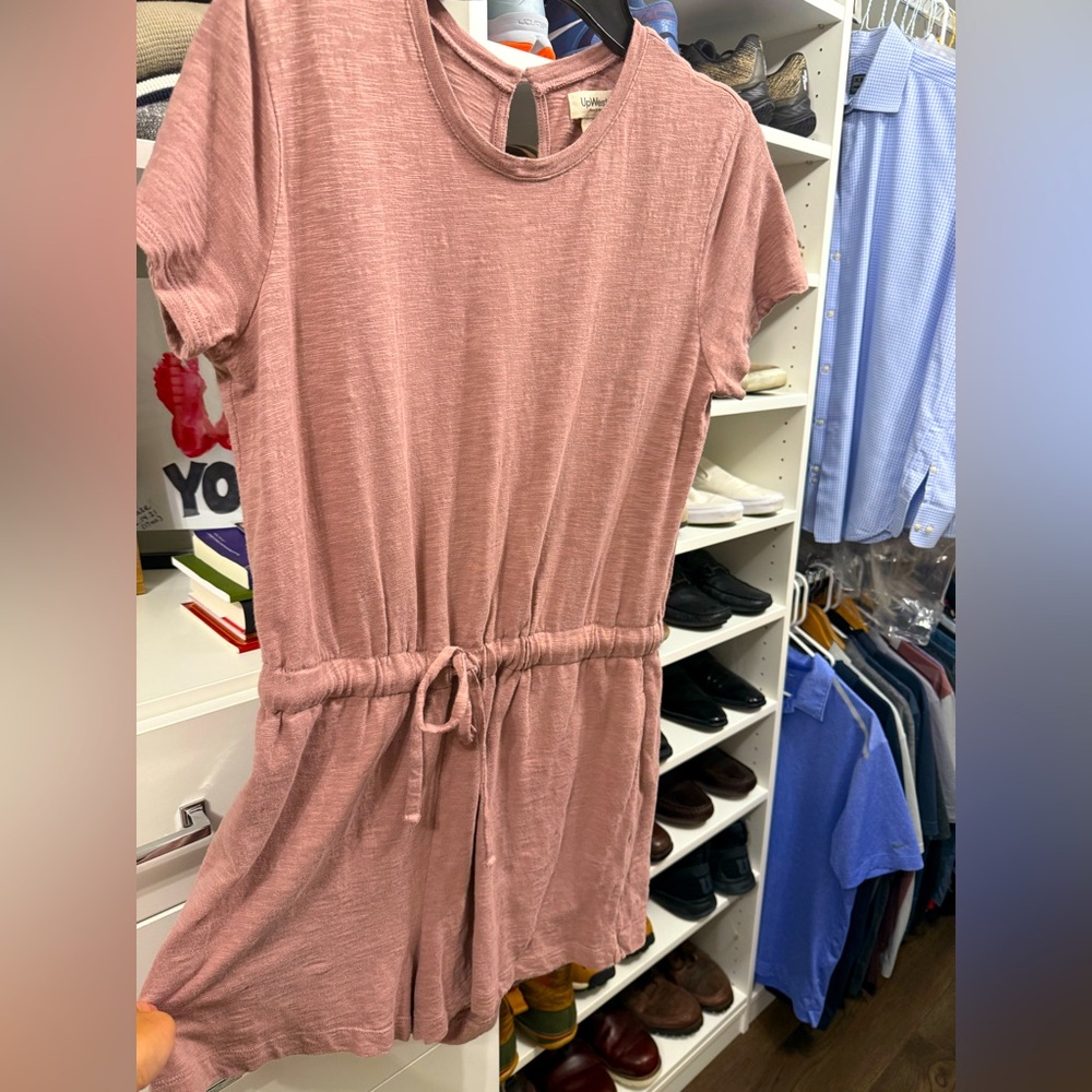 Dusty Rose UpWest Romper w Keyhole Back Sz M Worn Once